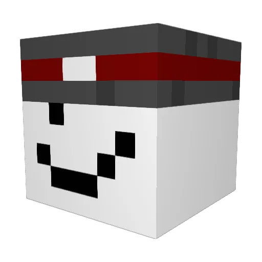 dartwader Minecraft avatar head, 3D render
