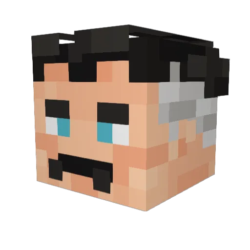 darudevy Minecraft avatar head, 3D render