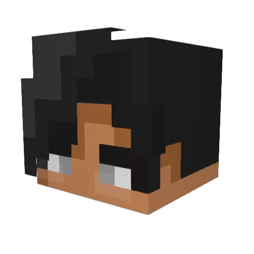 darumbeggin Minecraft avatar head, 3D render