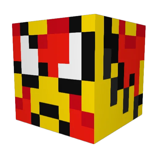 daruter Minecraft avatar head, 3D render