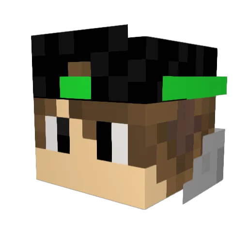 darwand997 Minecraft avatar head, 3D render