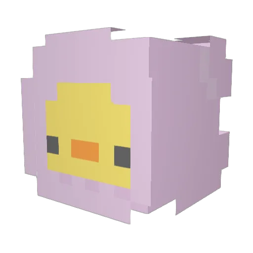 darween Minecraft avatar head, 3D render
