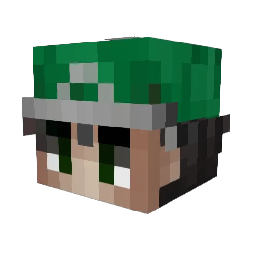 darwinbeetle Minecraft avatar head, 3D render