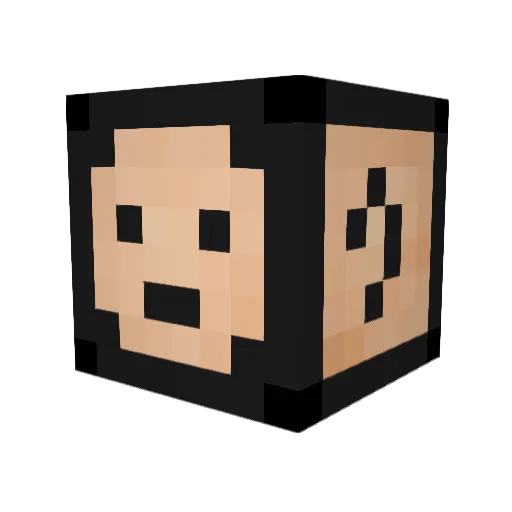 darx205 Minecraft avatar head, 3D render