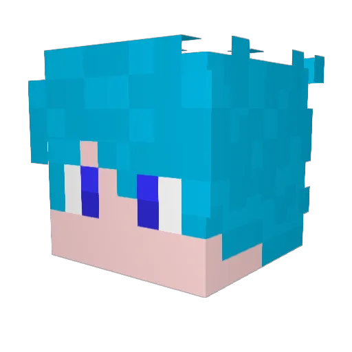 dary48 Minecraft avatar head, 3D render
