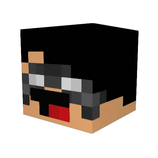 daryldany Minecraft avatar head, 3D render