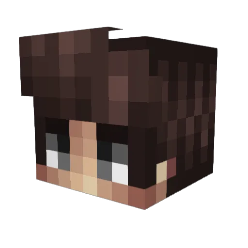 dasCreniax Minecraft avatar head, 3D render