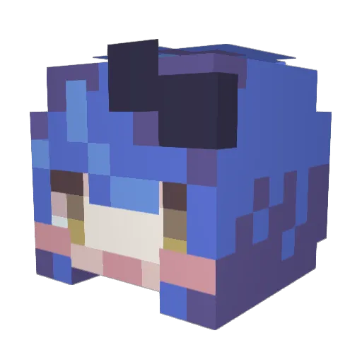 dasaaaaa1 Minecraft avatar head, 3D render