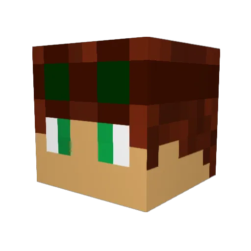 dasboot867 Minecraft avatar head, 3D render