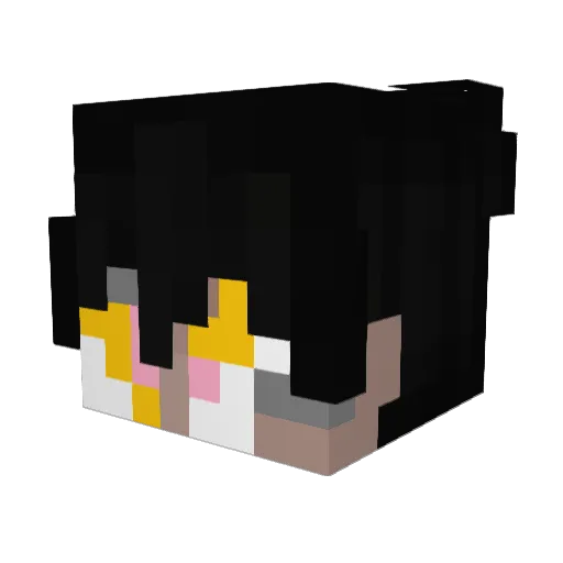 dasbronko Minecraft avatar head, 3D render
