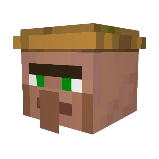 dascho Minecraft avatar head, 3D render