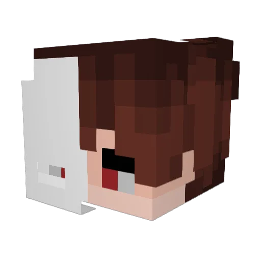 dasdasdsas Minecraft avatar head, 3D render
