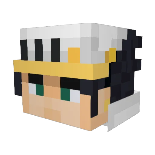 dasdawd Minecraft avatar head, 3D render