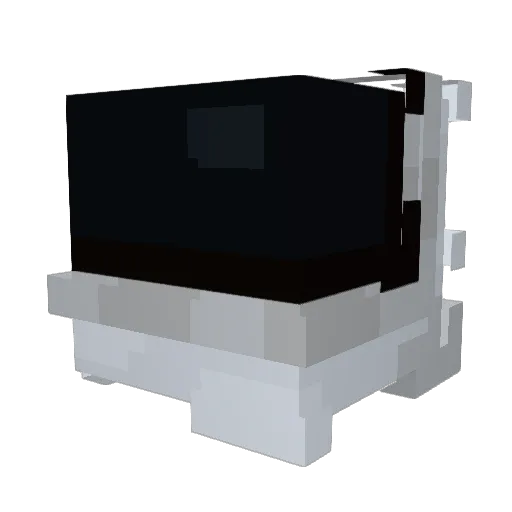 dasfr Minecraft avatar head, 3D render