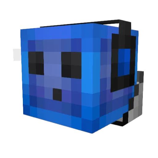 dashZeroTwo Minecraft avatar head, 3D render