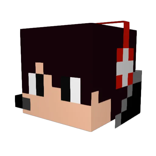 dashblade223 Minecraft avatar head, 3D render