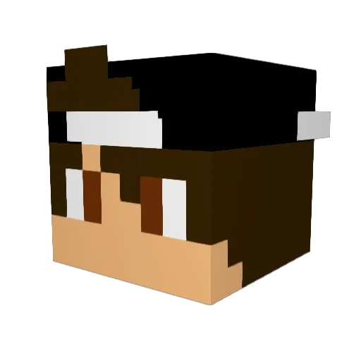 dashboy122 Minecraft avatar head, 3D render