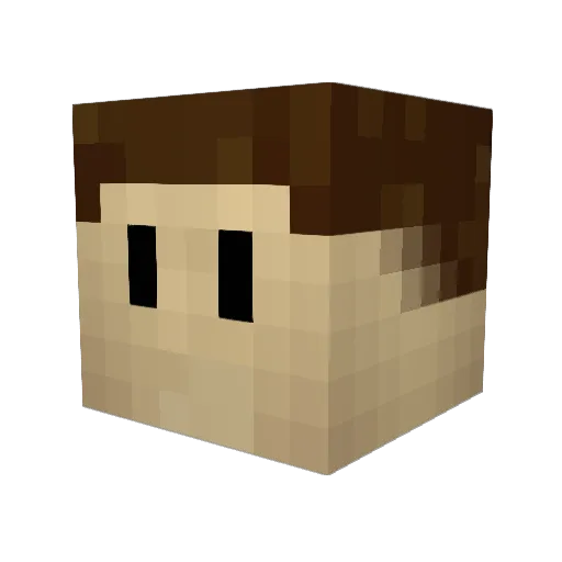 dashertheruler Minecraft avatar head, 3D render