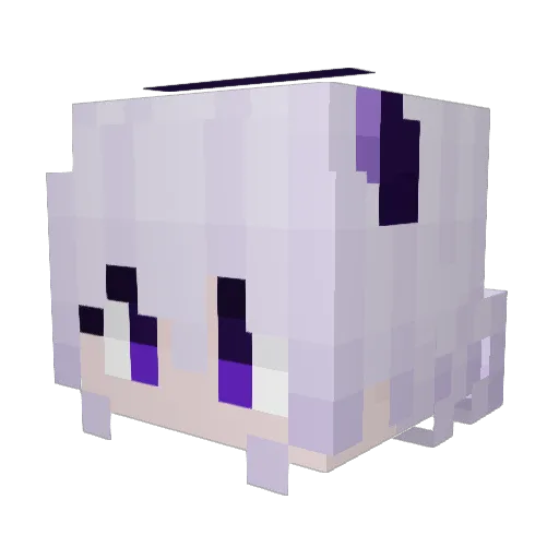 dashrap Minecraft avatar head, 3D render