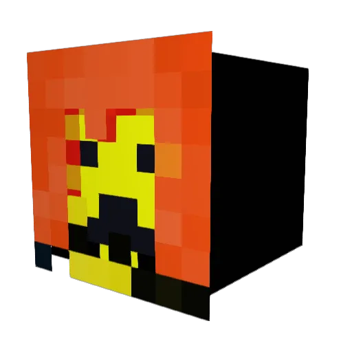 dasim2012 Minecraft avatar head, 3D render