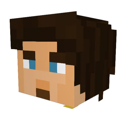 dasmesh Minecraft avatar head, 3D render