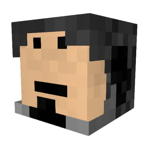 daspampelmuse Minecraft avatar head, 3D render