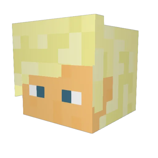 daspoderman Minecraft avatar head, 3D render