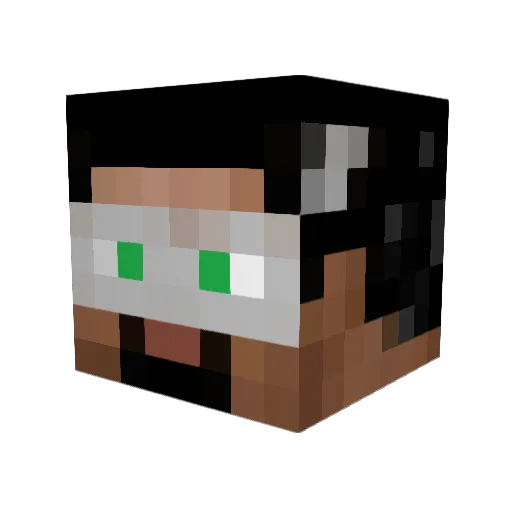 dasselin Minecraft avatar head, 3D render