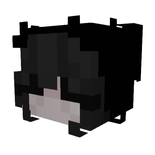 dassles Minecraft avatar head, 3D render