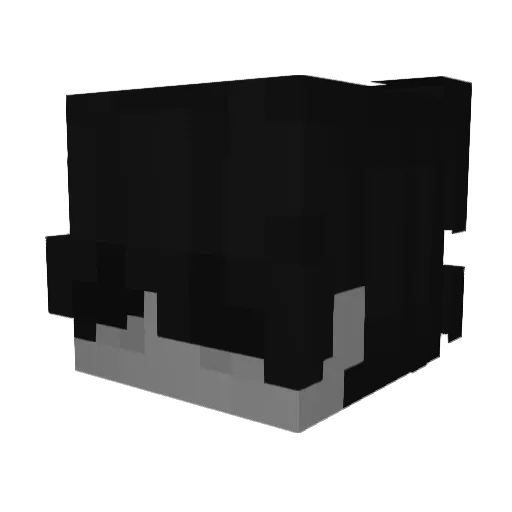 dastv33 Minecraft avatar head, 3D render
