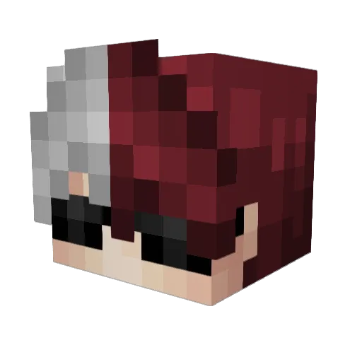 dasty Minecraft avatar head, 3D render