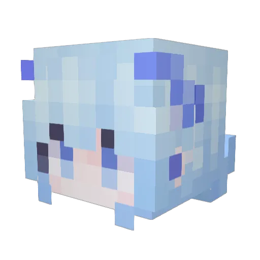 dasukidayo Minecraft avatar head, 3D render