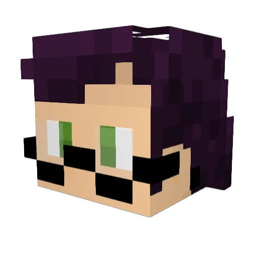 datPedro17 Minecraft avatar head, 3D render