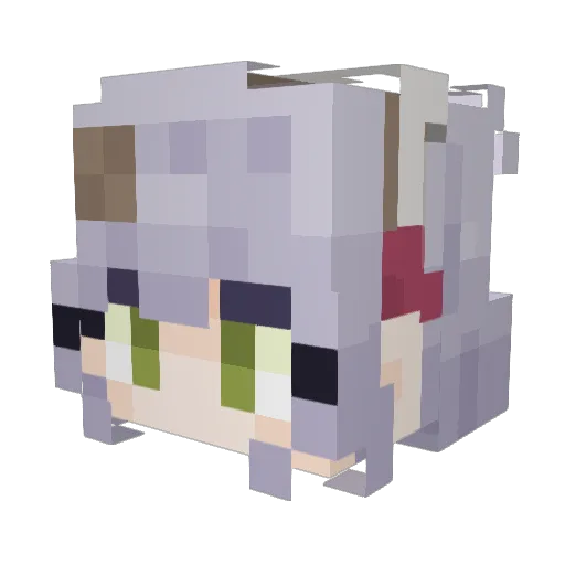 dat_doot Minecraft avatar head, 3D render