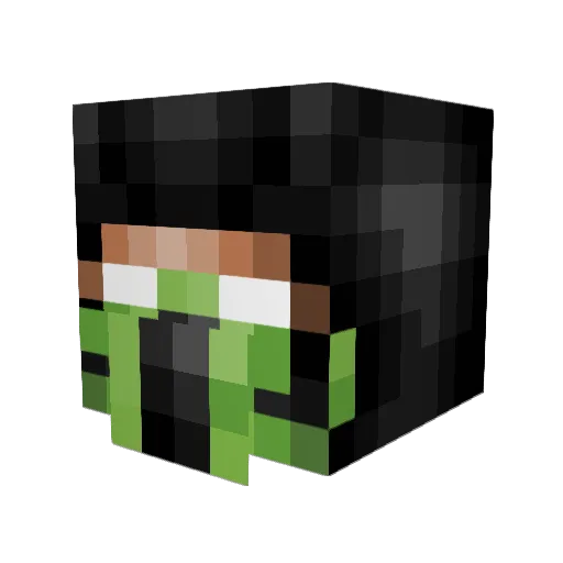datacenters Minecraft avatar head, 3D render