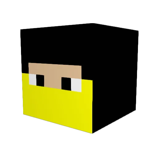 datalunaca Minecraft avatar head, 3D render