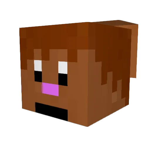 datbaconboi901 Minecraft avatar head, 3D render