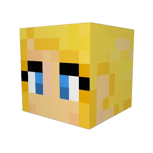 datblkkidjason Minecraft avatar head, 3D render