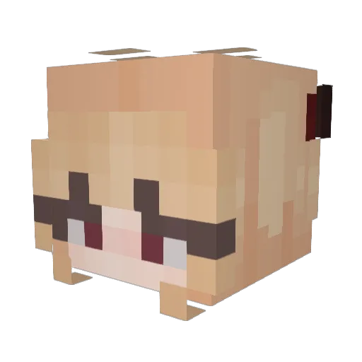 datbrat Minecraft avatar head, 3D render