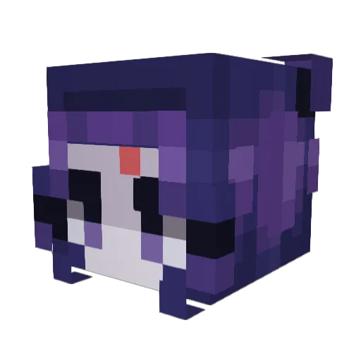 datcat02 Minecraft avatar head, 3D render