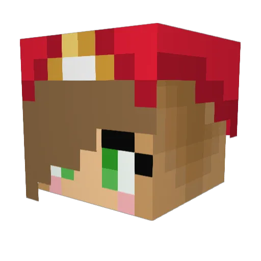 datchick26 Minecraft avatar head, 3D render