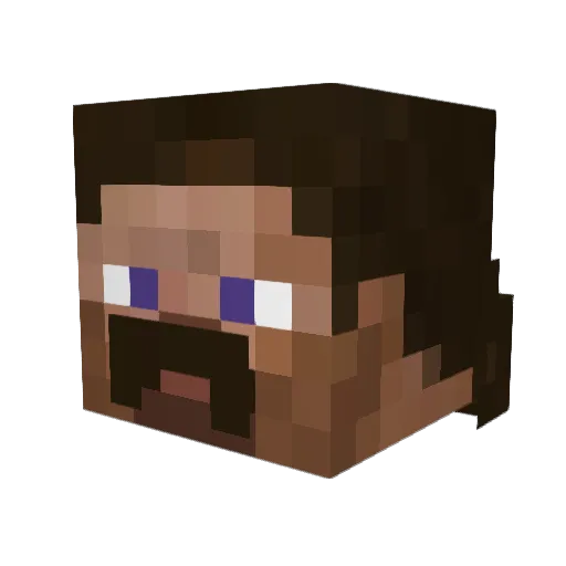 datclutchkid043 Minecraft avatar head, 3D render