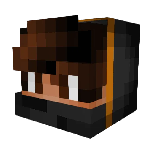 dateless Minecraft avatar head, 3D render