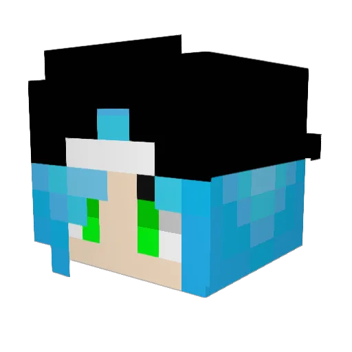 datfemalebeast1 Minecraft avatar head, 3D render