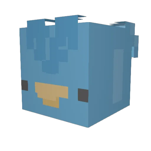 dati4444 Minecraft avatar head, 3D render