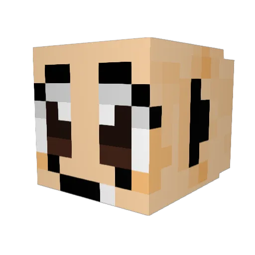 datlazybear Minecraft avatar head, 3D render