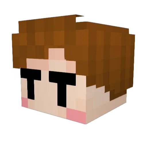 datobon Minecraft avatar head, 3D render