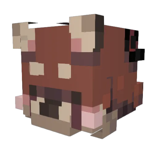 datonefurball Minecraft avatar head, 3D render
