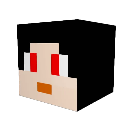 datoulove Minecraft avatar head, 3D render