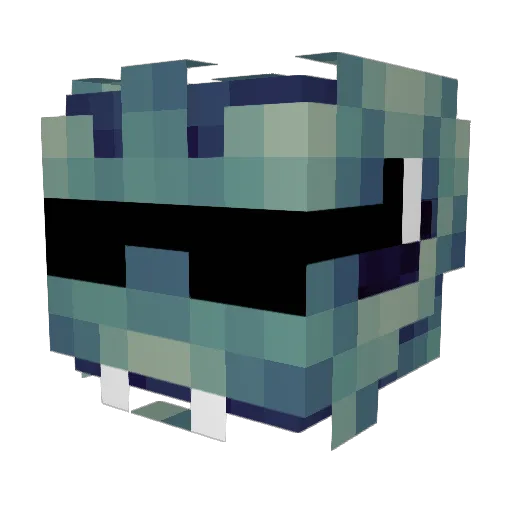dauczer Minecraft avatar head, 3D render